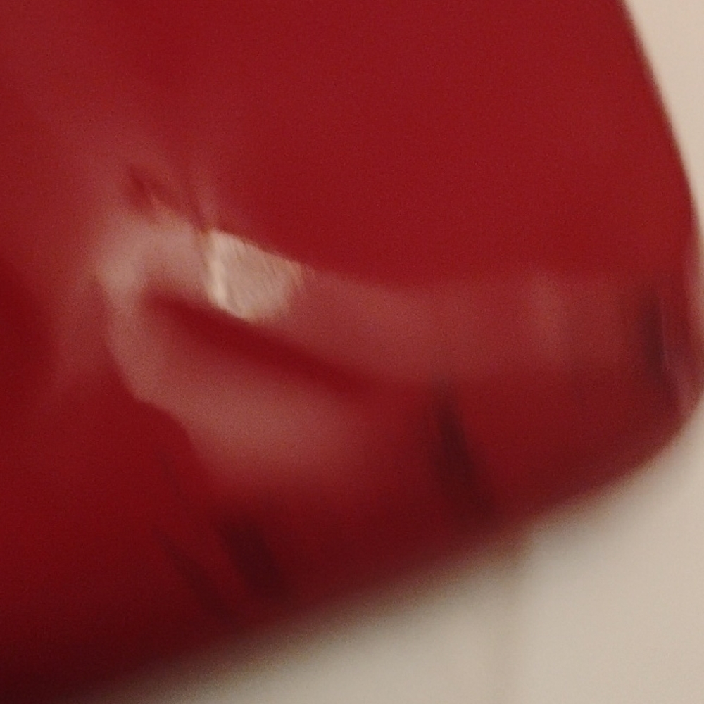 COACH Elegant Red Patent Leather Clutch with Chain Strap - Picture 10 of 11